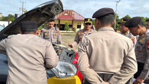 Polres Kayong Utara Cek Kendaraan Dinas, Lima Unit Tak Siap Operasi