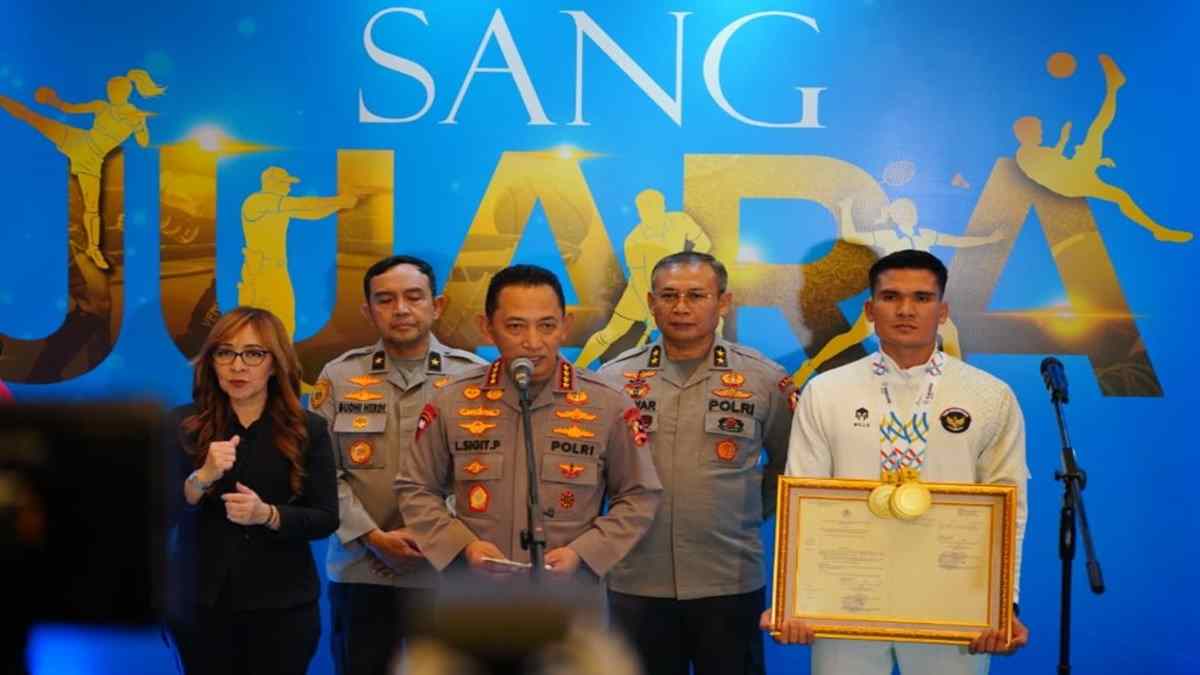 38 Atlet Polri Berprestasi di SEA Games 2025, Kapolri Beri Penghargaan