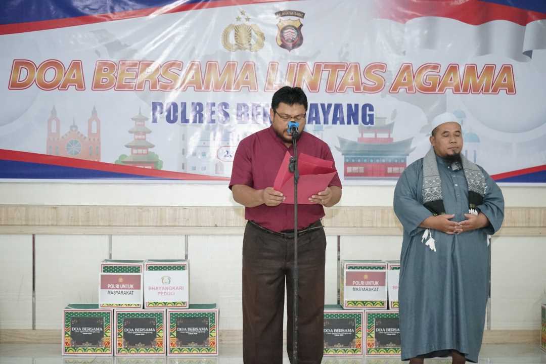 Wujud Toleransi di Bumi Sebalo, Kapolres Bengkayang Ajak Tokoh Lintas Agama Doa Bersama
